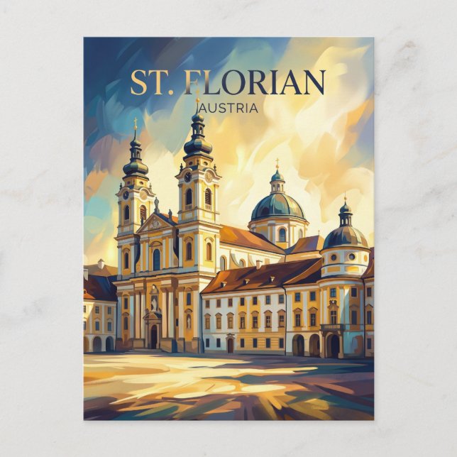 Postal Stift St. Florian Austria (Anverso)
