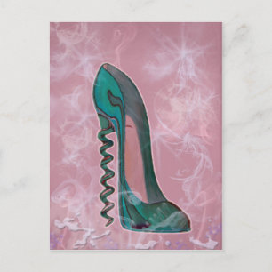 Postal Stiletto Shoe Arte Moderno