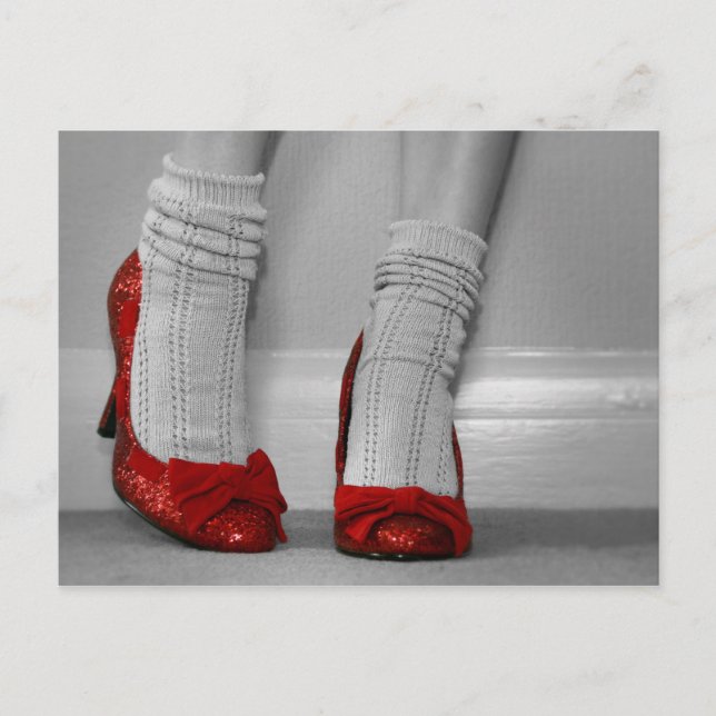 Postal Stilettos rojos (Anverso)