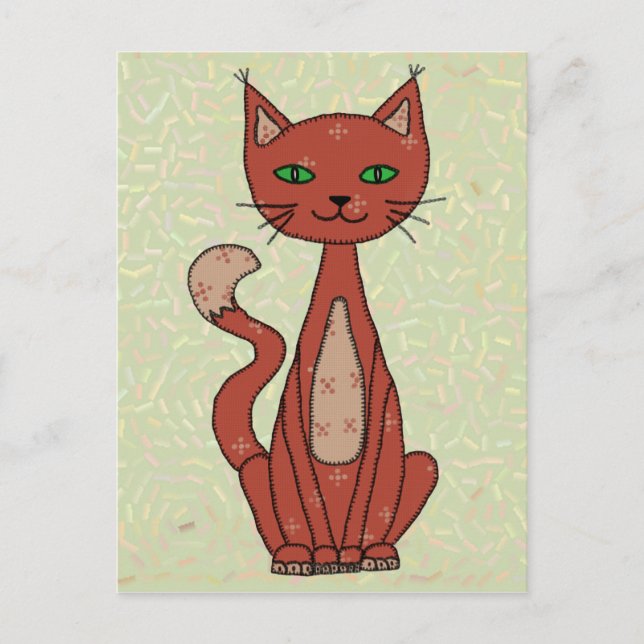 Postal stilisierte Katze (Anverso)