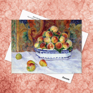 Postal Still Life Peaches Pierre-Auguste Renoir