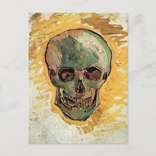 Postal Still Life Skull de Vincent van Gogh (Anverso)