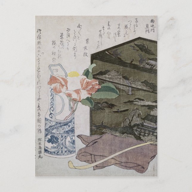 Postal Still Life with a Camelia, c.1820 (Anverso)