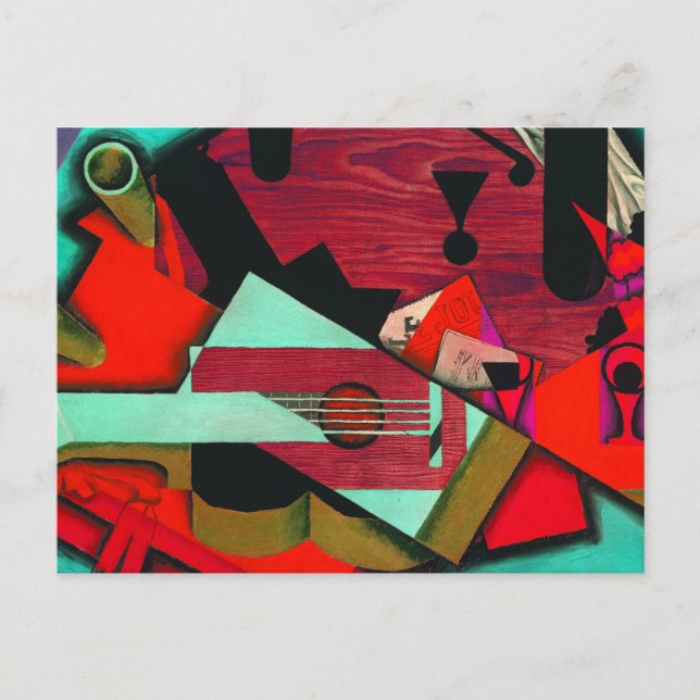 Postal Still Life with a Guitar de Juan Gris (Anverso)