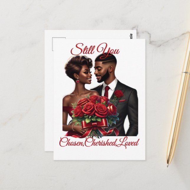 Postal Still You Chosen, Cherished, Folded Greeting Card (Anverso/Reverso In Situ)