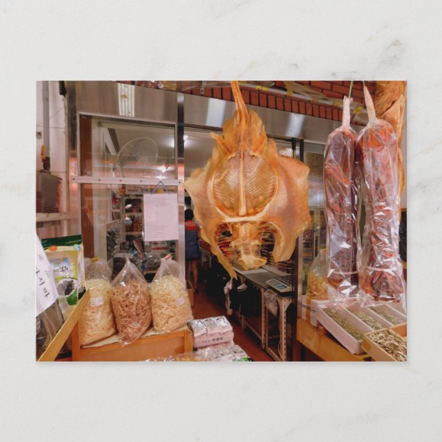 Postal Stingray en el mercado (Anverso)