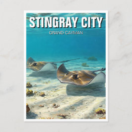 Postal Stingrays en Gran Caimán