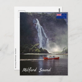 Postal Stirling cae en sonido Milford - Nueva Zelanda