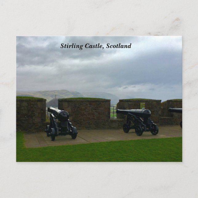 Postal Stirling Castle View of Wallace Monument Scotland (Anverso)