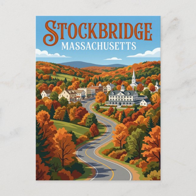 Postal Stockbridge EE. UU. (Anverso)