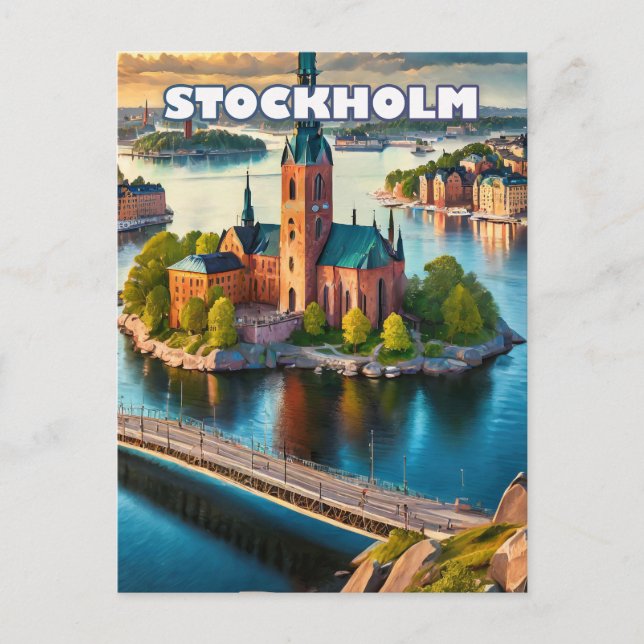 Postal Stockholm, perle scandinave (Anverso)