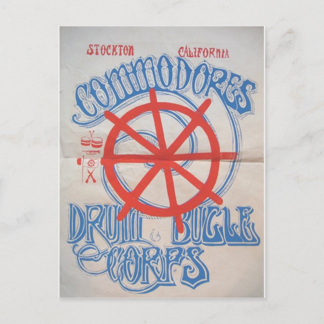 Postal Stockton Commodores Drum y Bugle Corps (Anverso)