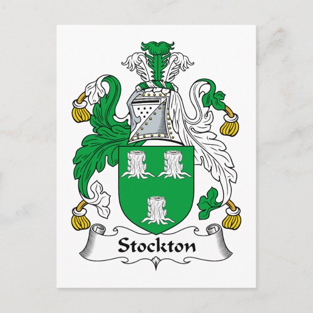 Postal Stockton Family Crest (Anverso)