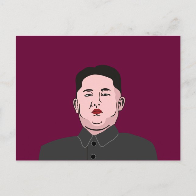 Postal Stolid Kim Jong-un (Anverso)