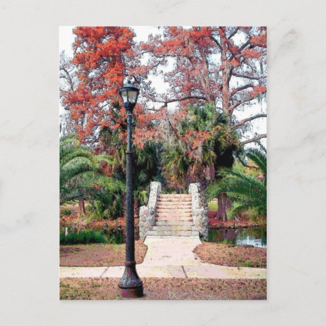 Postal Stone Bridge City Park New Orleans (Anverso)
