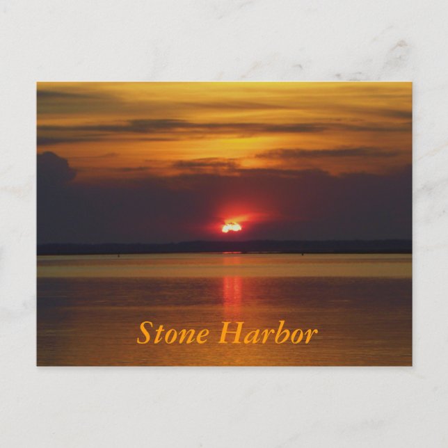 Postal Stone Harbour Sunset (Anverso)