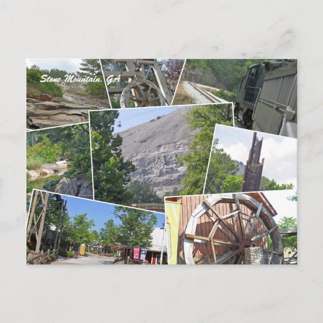 Postal Stone Mountain Collage, Stone Mountain, GA (Anverso)