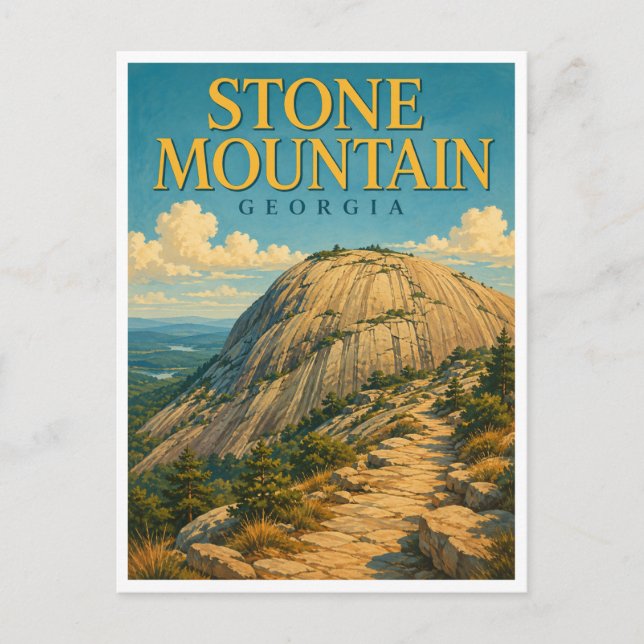 Postal Stone Mountain Georgia Granite Summit GeoSaga (Anverso)