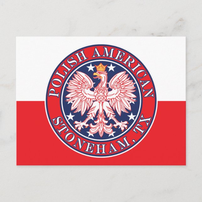 Postal Stoneham Texas Polaco American Eagle (Anverso)