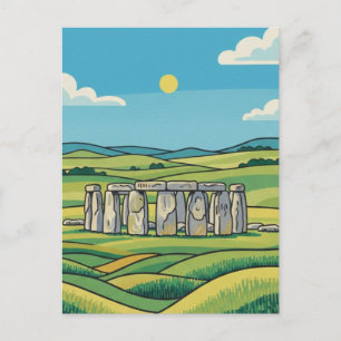 Postal Stonehenge Inglaterra Reino Unido Viaje