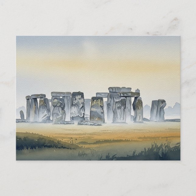 Postal Stonehenge Inglaterra Reino Unido Viajes (Anverso)