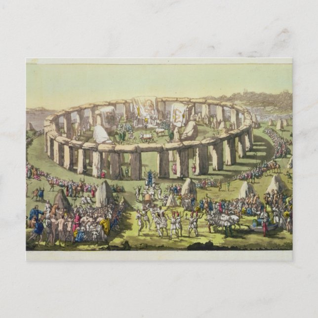 Postal Stonehenge, o un templo circular de los druidas, (Anverso)