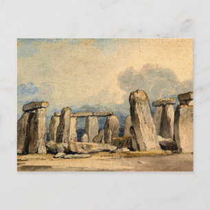 Postal Stonehenge, paisaje, pintura