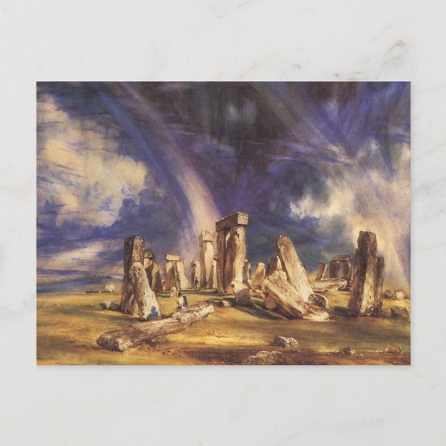 Postal Stonehenge - por: John Constable (Anverso)