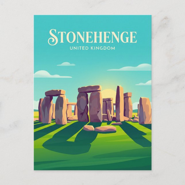 Postal Stonehenge Reino Unido (Anverso)