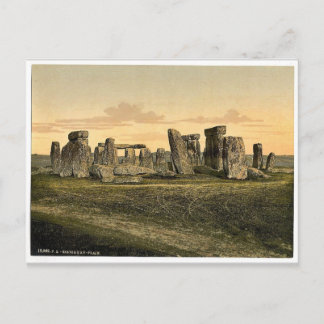 Postal Stonehenge, Salisbury, Inglaterra Photochrom raro