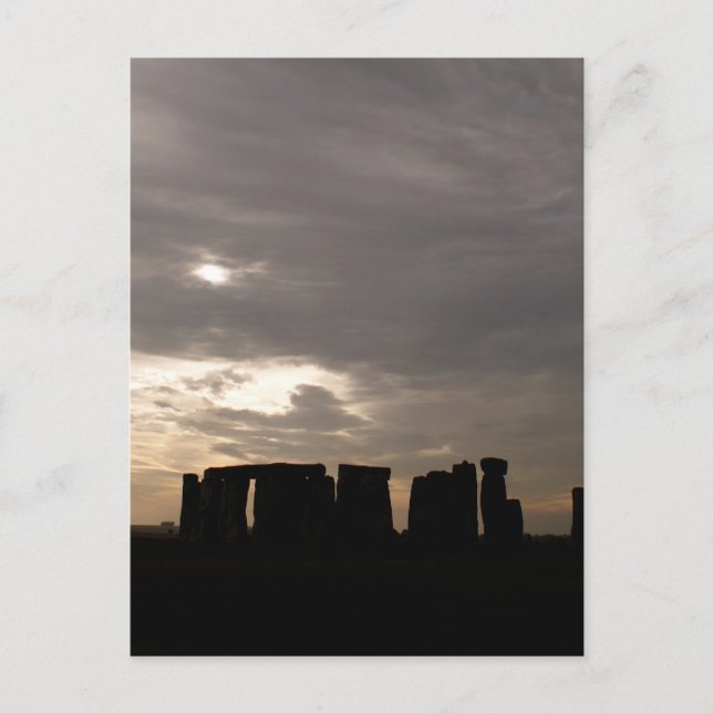 Postal Stonehenge Silhouette (Anverso)