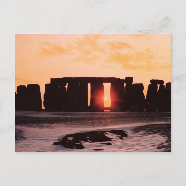 Postal Stonehenge, solsticio de invierno (Anverso)
