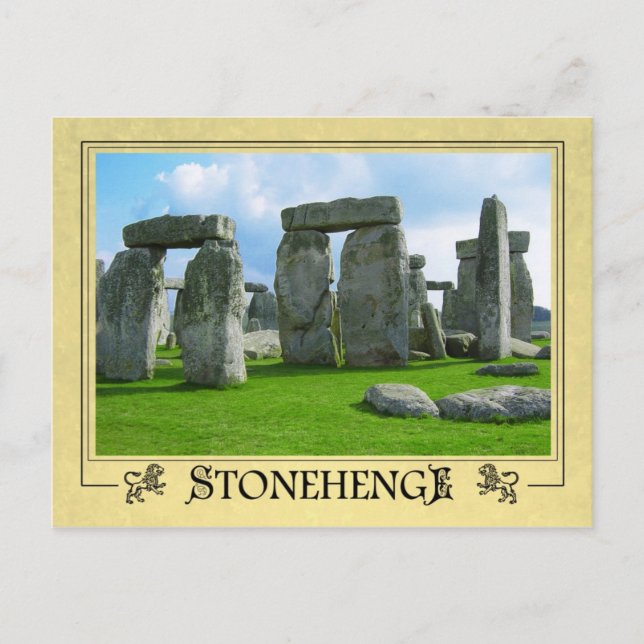 Postal Stonehenge, Wiltshire, Inglaterra (Anverso)