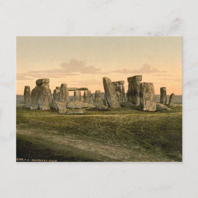 Postal Stonehenge, Wiltshire, Inglaterra (Anverso)