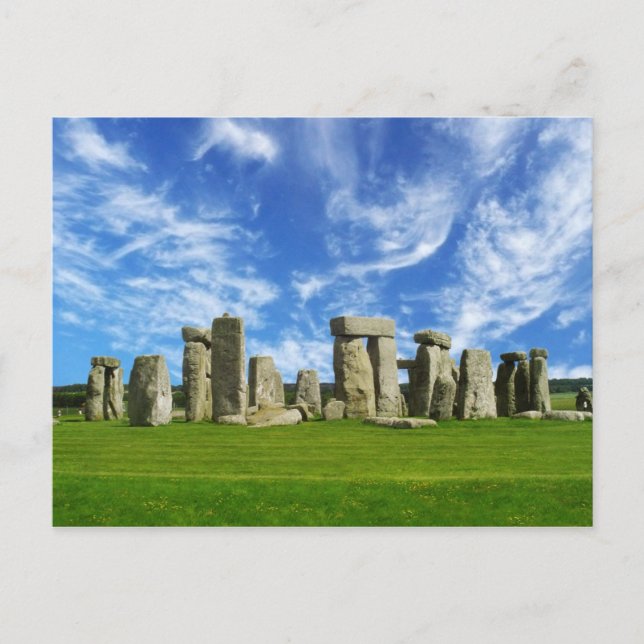 Postal Stonehenge, Wiltshire, Inglaterra (Anverso)