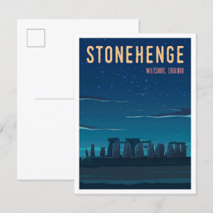 Postal Stonehenge Wiltshire Inglaterra Viajes de época