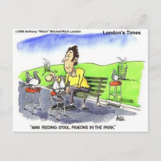 Postal Stool Pigeons Funny Gifts Tees & Collectibles (Anverso)