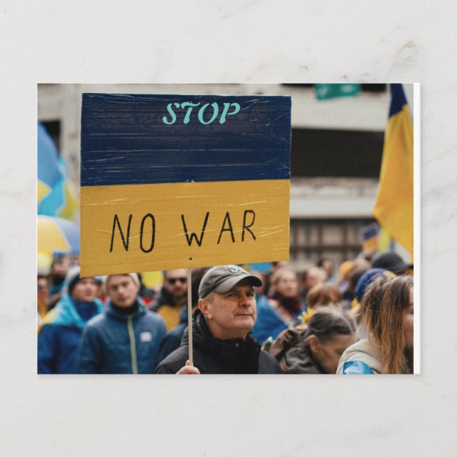 POSTAL STOP NO WAR (Anverso)