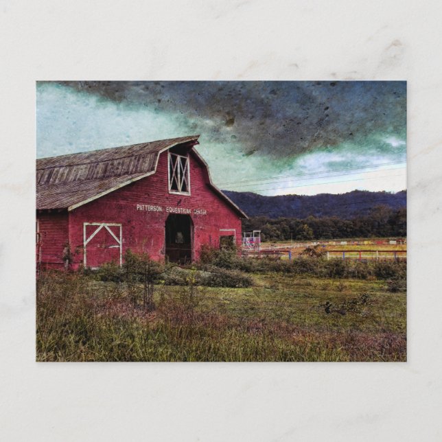 Postal Stormy America - Carolina del Norte rural (Anverso)