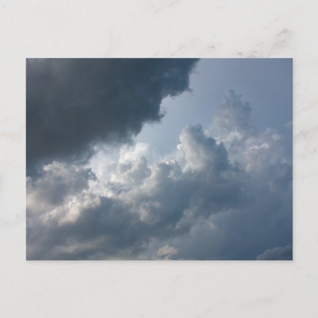 Postal Stormy, cielo nublado (Anverso)