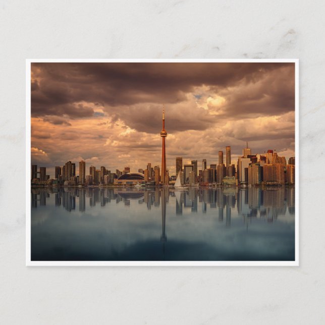 Postal Stormy CN Tower (Anverso)