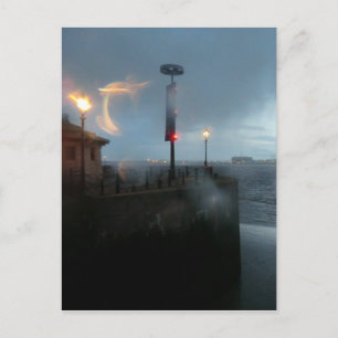Postal Stormy River Mersey