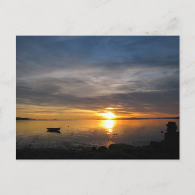 Postal Stormy Sunset (Anverso)