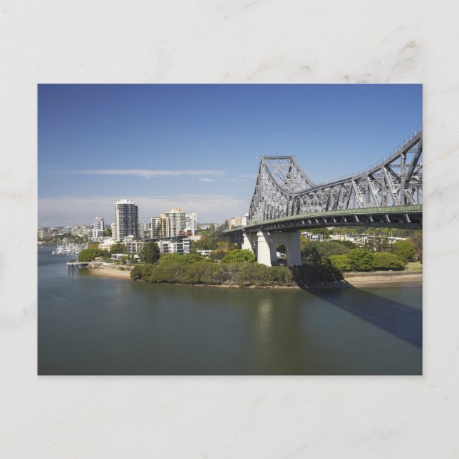 Postal Story Bridge, río Brisbane, y canguro (Anverso)