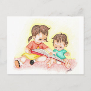 Postal Storytime - Little ama el arte