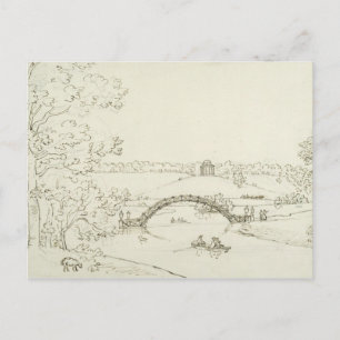 Postal Stourhead, c.1780 (pluma y tinta sobre papel)