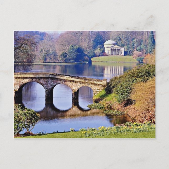 Postal Stourhead Garden, flores de Wiltshire (Anverso)
