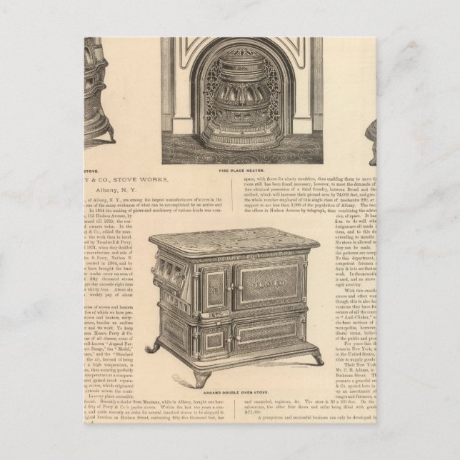 Postal Stove Works, Albany, Nueva York (Anverso)