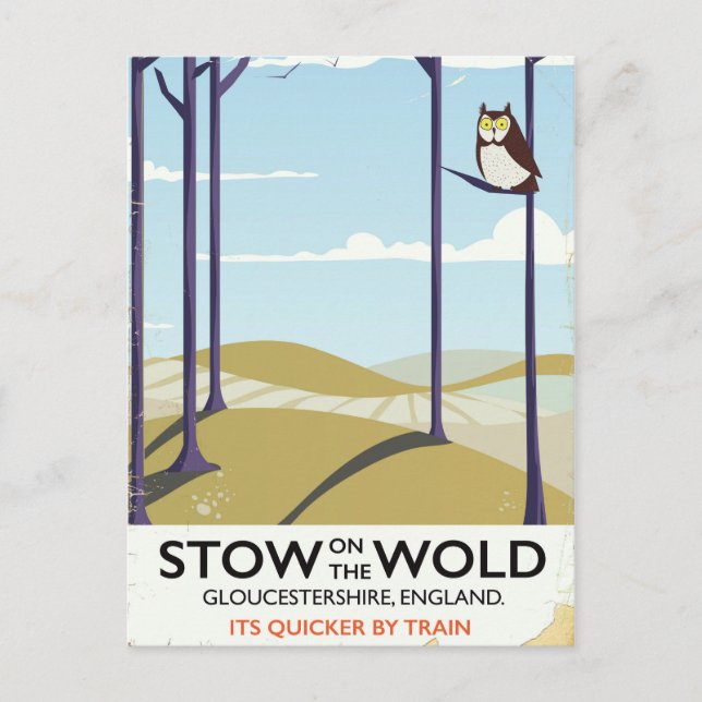 Postal Stow-on-the-Wold, Gloucestershire, Inglaterra (Anverso)