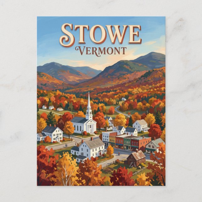 Postal Stowe Vermont (Anverso)